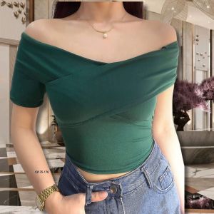 Off Shoulder Top for Women Red Top for women Fitted Top Ladies New Trendy Crop Top Off Shoulder For Womens #ui7