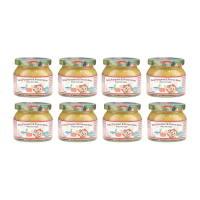 Eusik Baby Rice Porridge (Tuna Pumpkin & French Bean) 145G 10Months Plus - 8-Pk