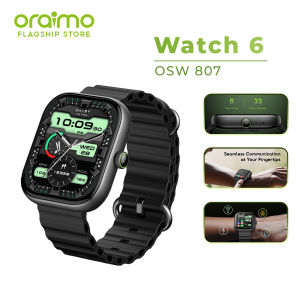 Oraimo OSW-807 Smart Watch 2.04" TFT Display Bluetooth  V5.3 Smartwatch Phone Call  Step Heartrate Blood Large 300mAh  Battery Waterproof Smartwatchs