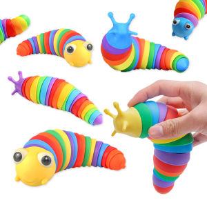 Mumystation Educational Toys for Kids Rainbow Caterpillar Stress Relief Toys Exercise Kids Grasping Senses