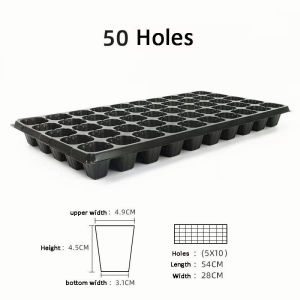 【Local Warehouse】10PCS Seedling Trays 50105/128/200 Holes for Seed Germination Garden Starter Tray Strength Seed Germination Plant Pot Seedling Tray Holes Garden Starter Trays Strength Seed Germination Plant Flower Pot