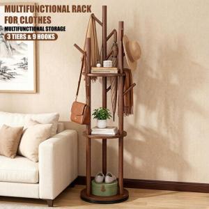 Wooden Coat Racks Clothes Hanger Standing Floor Coat Rack Living Room Organizer Clothing Hangers