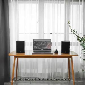 HiVi SWAN D1100 Active Bluetooth Bookshelf Speakers RMS HiFi Stereo2.0 DSP Studio Monitors 4"Woofer