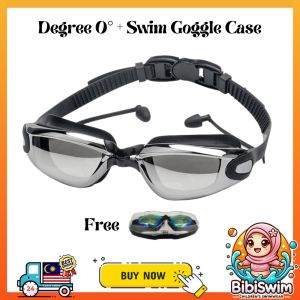 Black goggles swim glass swimming goggle gogle renang lelaki Google berenang dewasa diving snorkeling accessory