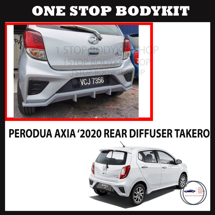 PERODUA AXIA '2020 REAR DIFFUSER TAKERO | Lazada
