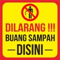 Spanduk Banner Dilarang Buang Sampah Parkir Masuk Bisa Request Desain. 