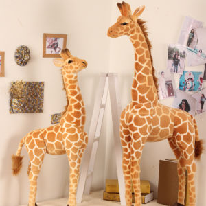 hot 35-120cm Giant Real Life Giraffe Plush Toys High Quality Stuffed Animals Dolls Soft Kids Children Baby Birthday Gift Room Decor
