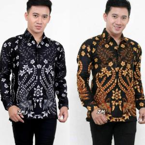 Batik Pria Lengan Panjang - kemeja Batik Pria Terbaru 2023  Pekalongan Baju Batik Kerja Kattun Halus Exclusive King Batiks