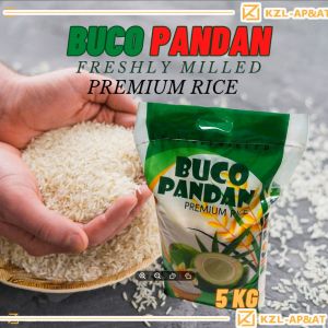 KZLA Buco Pandan Premium Organic White Rice - Freshly Milled from Isabela Supports Local Farmers Best Seller - 1KG/2KG/3KG/4KG/5KG