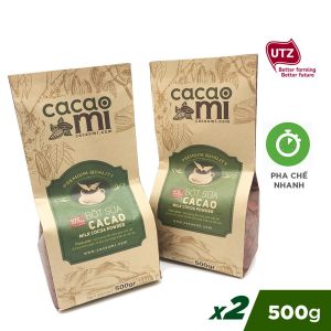 Bột Cacao Hòa Tan CacaoMi Pha Sẵn Đường - Chuyên Pha Milo Dầm Trà Sữa Chocolate Nóng 1kg