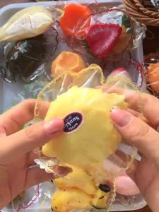 CuddleCove Fruit Squishy Toy Soft Elastic Stress Relief Fidget Toy Cute Fruit Shape Kids Adult Gift