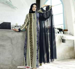 Marina Dress Set Outer Terpisah Terbaru Murah Mewah Elegan Gamis Pesta Kondangan Hari Raya