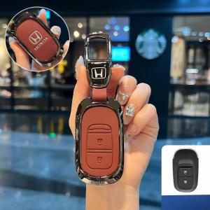 Car Key Case Key Holder For Honda Fit 2022 2023 Honda Civic Cr-V Xr-V Brv Wrv City Fit Accord Jazz Civic Zinc Alloy Key Protect Shell Key Chain