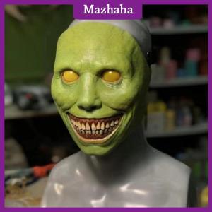 Mazhaha Nụ Cười Trừ Tà Halloween ma mặt nạ lễ hội thanh giả trang ngôi nhà ma ám Mặt Nạ Kinh Dị vai trò chơi Nụ cười khuôn mặt trắng mặt nạ mắt trắng