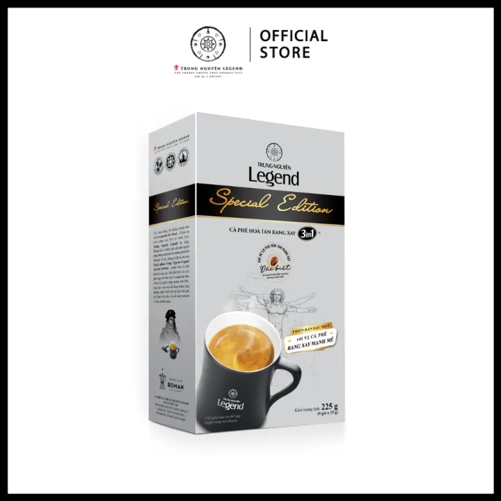 Trung Nguyên Legend - Cà phê sữa hoà tan rang xay 3in1 Special Edition - Hộp 9 gói x 25gr