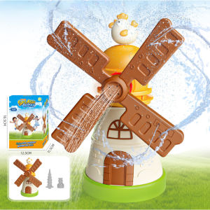 Quivlox Water Sprinkler Toy Rotating Windmill Splash Spray Hydraulic Plastic Outdoor Lawn Pool Kids Matibay Sulit