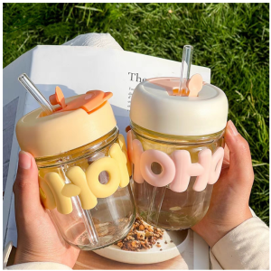 350ml High Value Double Drink Glass Water Cup Cute Glass Cup Coffee Cup