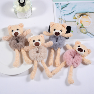 Zaman Now - Ikat Rambut Wanita Anak Boneka Cute Bear And Rabbit Hair / Karet Ikat Rambut Korea Lucu / Scrunchie Ikat Rambut Anak