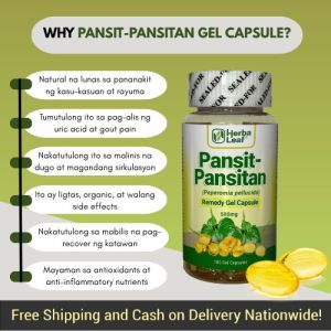 Pansit-Pansitan Gel Capsule – Natural Anti-Inflammatory | Supports Joint Health | Herbal Supplement 4.8 39 ratings 147k Sold