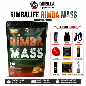 Rimba Mass 2lbs 2lb 900 Gram Mass Gainer Susu penambah berat Badan Rimbalife