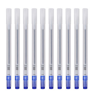 Bút viết gel nước văn phòng học sinh 0.5mm Resun mực đều mượt nhanh khô 4 màu màu xanh đen đỏ tím có thể thay ngòi