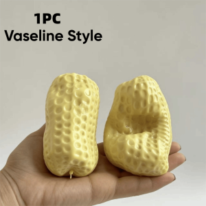 JUNOTERNEY Giảm căng thẳng Đồ chơi bóp mô phỏng hạt đậu phộng Mềm mại Cảm giác ASMR Đồ chơi bóp xả stress Sáng tạo Đồ chơi giải nén Trẻ em Người lớn