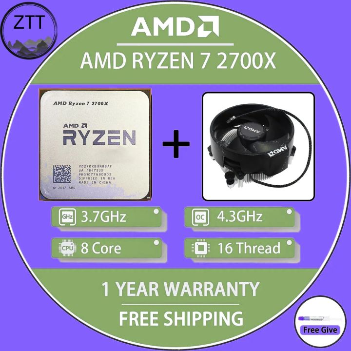 2700x Ryzen 3200 USED AMD Ryzen 2700X Processor GHz Eight