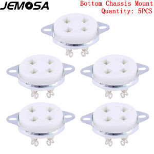 Ceramic 4pin Tube Socket Vacuum Tube Socket For 300B 2A3 811 274A 5Z3 572B 101D Vacuum Tube Amplifier Audio Vintage HIFI