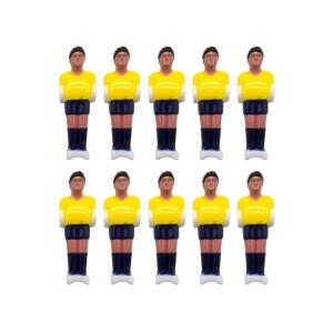 เครื่องเล่นลูกฟุตบอลสำหรับผู้ชายเครื่องฟุตบอลของเล่น10ชิ้นตุ๊กตาขยับแขนขาได้ฟุตบอลเล็กพลาสติก