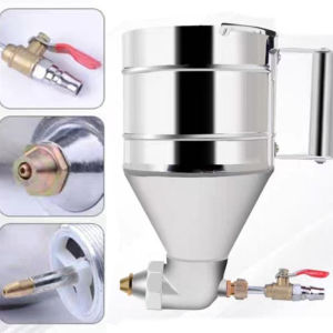 Coating Mortar Spray Paint Gun Hopper Air Pneumatic Sprayer 2000cc