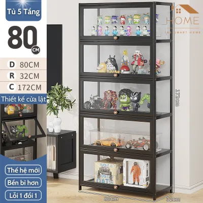 Kệ Tủ Trưng Bày 5 Tầng Chất Liệu Gỗ Tre Tủ Sách Nhiều Ngăn Để Truyện Tranh Tài Liệu Decor Trang Trí Tiện ích