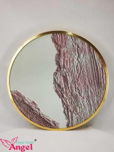 40x40Cm Wall Art Canvas Painting Round Gold frame Posters Decorative Painting  for Living Room