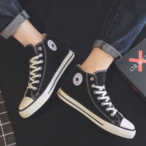 ปี2022รองเท้าคู่ HH003 ผ้าใบคู่รัก รองเท้าผ้าใบหุ้มข้อหญิง-ชาย รองเท้าแฟชั่น รองเท้าสไตล์เกาหลี รองเท้าสวมสบาย