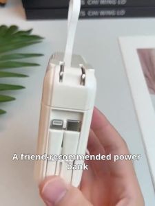 ***Xiaom Powerbank portable 20000mAh for Type-C iPhone Android 3in1 Built in AC Plig 66W Fast Charging