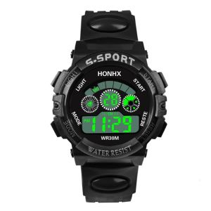 CHUN053634 Shock Resistant Children Electronic Watch Luminous Lightweight Kids Digital Watch LED Wristwatch for Boys and Girls