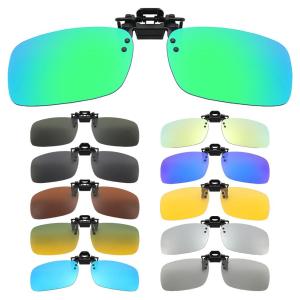AUTOCARE X Fashion Anti-Glare Flip Up Eyewear Clip-on Sunglasses Night Vision Polarized Driving Glasses