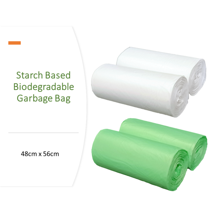 Eco Friendly 48*56cm Biodegradable StarchBased Trash Bag Compostable