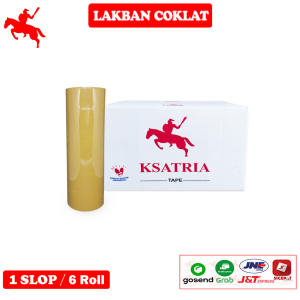 [TERMURAH] Lakban OPP Tape / Lakban Coklat KSATRIA Tape 100 Yard