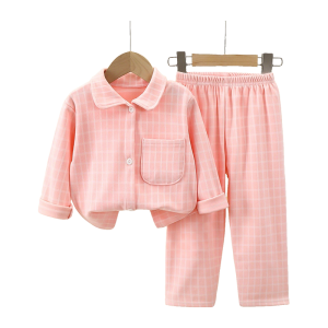 [🚚จัดส่งจากกรุงเทพฯ] เสื้อนอนลายสกอตสำหรับเด็ก ผ้านุ่มสบาย เหมาะกับเด็กอายุ 3-15 ปี