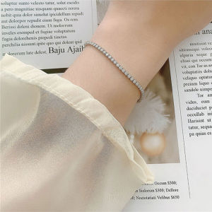 LOVETIA Gelang Serut Moissanite Wanita S925 Sterling Silver Gelang Korea Sertifikat GRA XRZ010