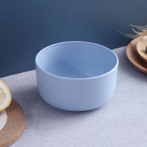 Ginca Nordic Colored Wheat Straw Bowls Circular Shatter Resistant Plastic Tableware Bowls For Household Use