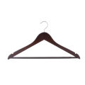 Easton Male Hanger Mahogany Straight Design Set of 6  Non-Slip Wooden Hanger for Clothes I Personal use or for commercial use on clothes boutiques (FM). 