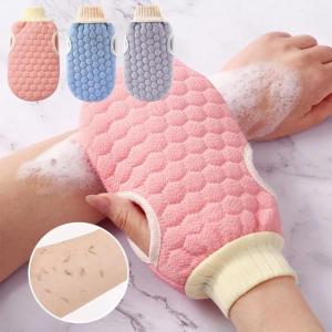 1PCS Two-sided Bath Scrub Glove For Peeling Exfoliating Body Cleaning Dead Skin Gloves For Shower Body Brush Towel SPA Foam