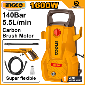 INGCO 1600W HIGH PRESSURE WASHER | MAX 140BAR | HPWR16008