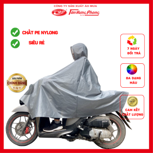 Áo mưa siêu rộng siêu rẻ đủ màu sắc chất liệu PE Tân Hưng Phong hàng chính hãng