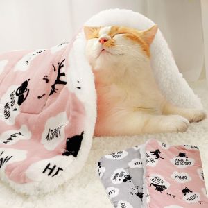 HEALMEYOU Thick Warm Cushion Cat Bed Pet Mat Sleeping Pad Dog Blanket