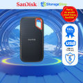 Ổ cứng di động SSD SanDisk Extreme Portable SDSSDE61 500GB | 1TB | 2TB, USB 3.2 Gen 2, Type C & Type A, tốc độ đọc 1050MB/s, tốc độ ghi 1000MB/s, Bảo hành 5 năm - Hàng chính hãng. 