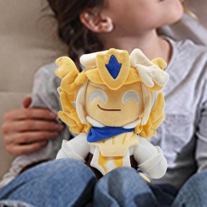 For Shadow Milk Cookie Cartoon Cookie Plush Cookie Plush Dolls 25 ซม. การตนตกตาตลกของเลน Soft Plush Knight Biscuits Doll สำหรบแฟน ๆ unusual