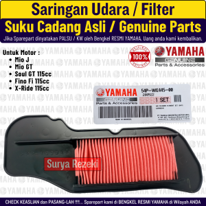 Saringan Filter Udara Mio Mio J Xride Fino Fi Soul GT 115 Ori Original YGP Yamaha Genuine Parts 100%