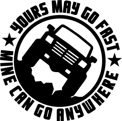 You May Go Fast 4x4 Custom Sticker Kereta Hilux Ranger Off Road Cermin Pintu Kaca Toyota Hilux Navara Ford Ranger Decal